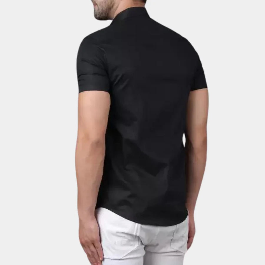 Kurzarmhemd | Slim Fit | Umlegekragen | Hemd mit Knöpfen | Herrenhemd-Chaps Herrenmode