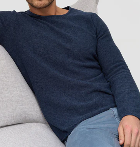 Langarm-Shirt – Lässiger Rundhalspullover für Männer-Chaps Herrenmode