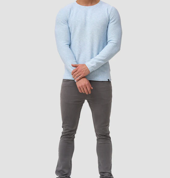 Langarm-Shirt – Lässiger Rundhalspullover für Männer-Chaps Herrenmode