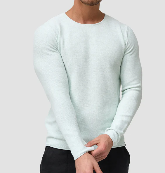 Langarm-Shirt – Lässiger Rundhalspullover für Männer-Chaps Herrenmode