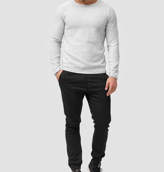 Langarm-Shirt – Lässiger Rundhalspullover für Männer-Chaps Herrenmode