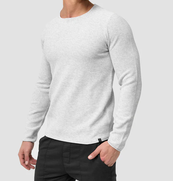 Langarm-Shirt – Lässiger Rundhalspullover für Männer-Chaps Herrenmode