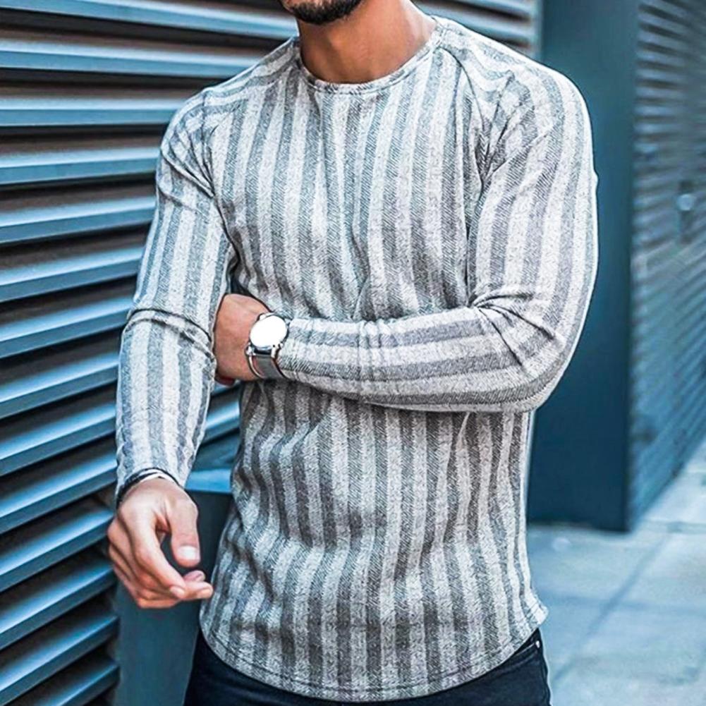 Langarm-T-Shirt | Rundhalsausschnitt | Pullover | Sweater | Herrenbekleidung-Chaps Herrenmode