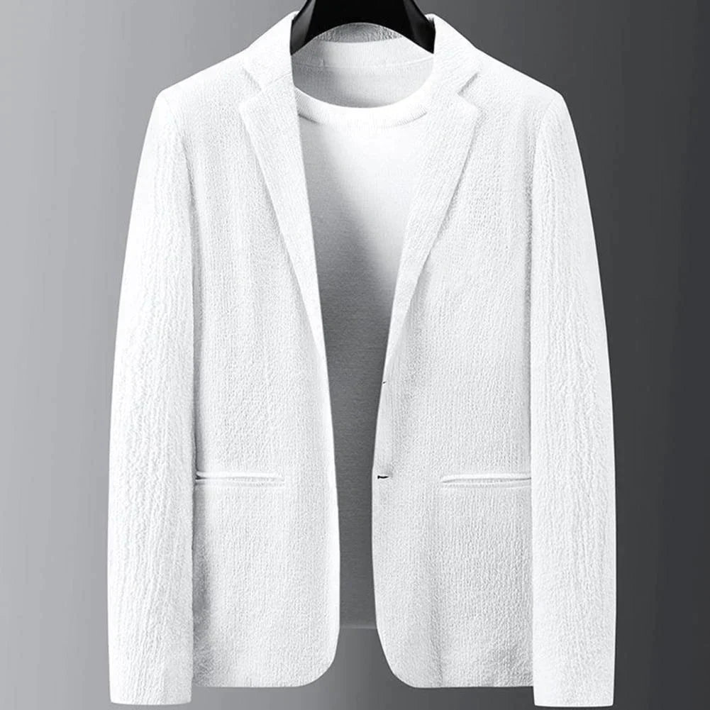 Lässiger Anzug | Leicht | Kordelzug | Hosen- und Blazer-Set | Zweiteiliges Set für Männer-Chaps Herrenmode