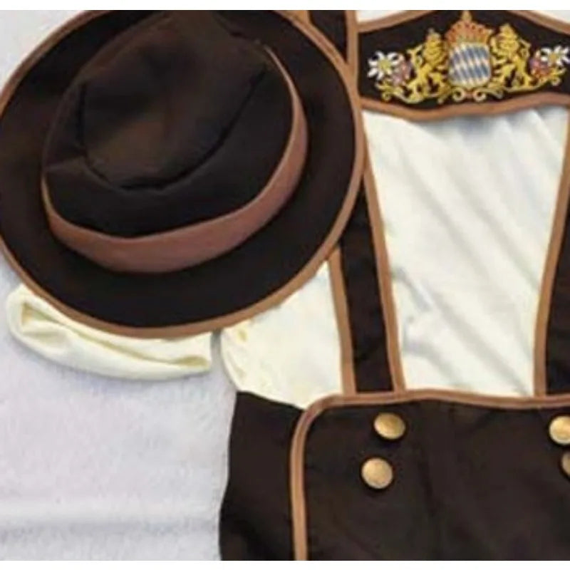 Lederhosen Outfit | Bayerisches Kostüm | Oktoberfest Lederhosen | Jungs Oktoberfest Kostüm | Deutsches Oktoberfest Outfit Männer-Chaps Herrenmode