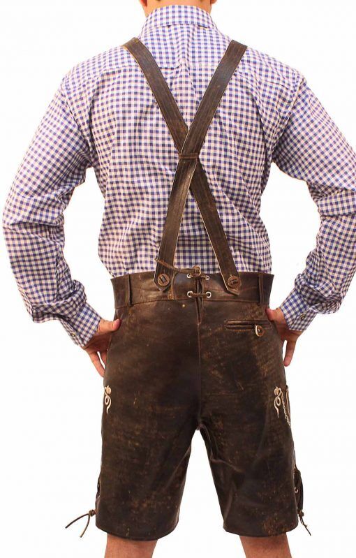 Lederhosen Outfit - Braun - Festival - Oktoberfest Outfit - Oktoberfest Outfit für Jungs-Chaps Herrenmode