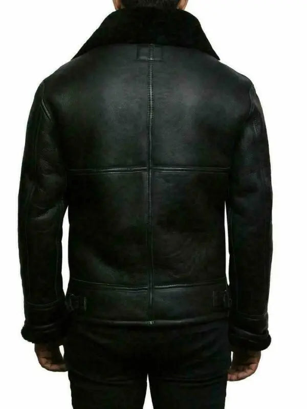 Lederjacke | Fell gefüttert | Zip-Up | Winter Lederjacke | Herren Lederjacke-Chaps Herrenmode
