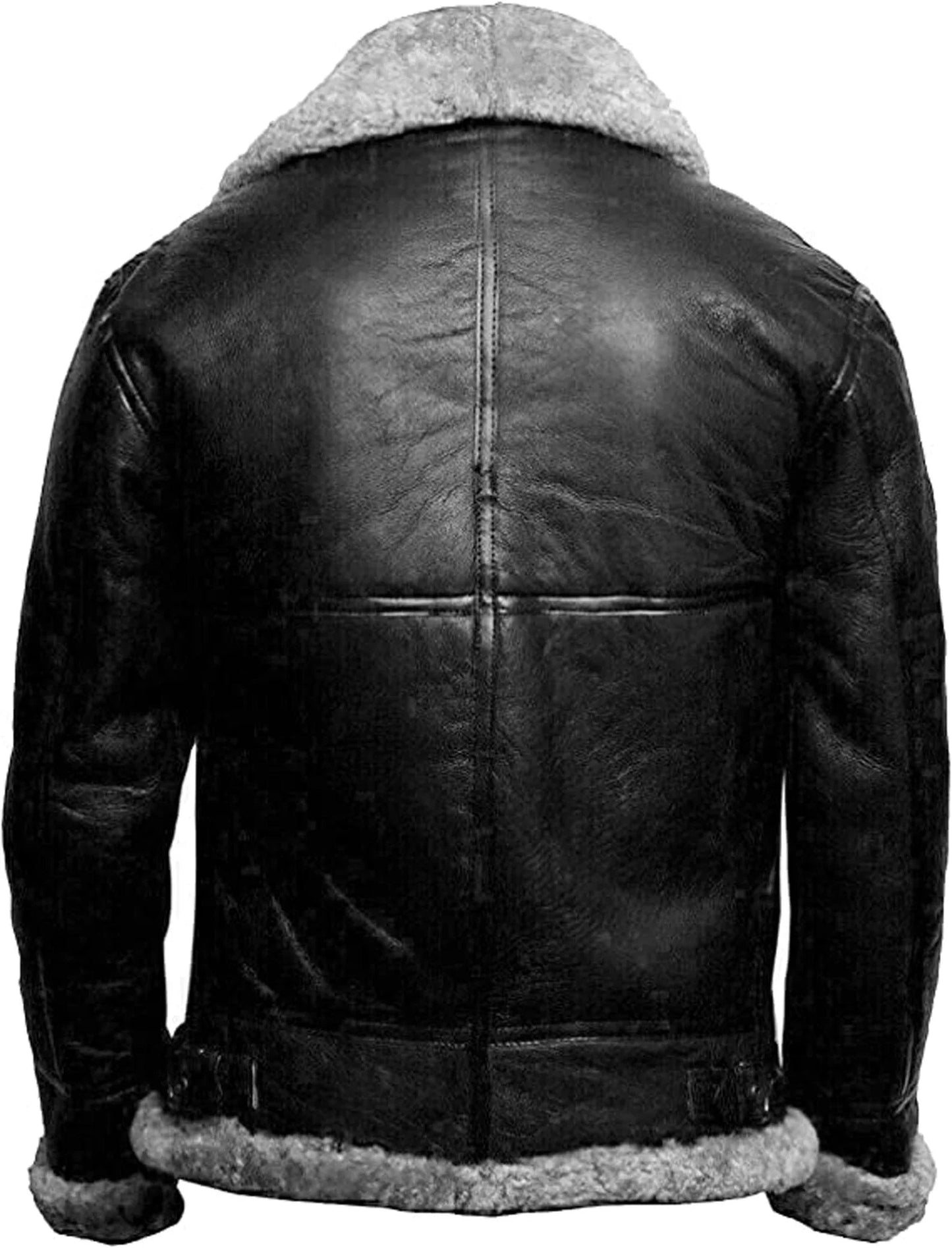 Lederjacke | Fell gefüttert | Zip-Up | Winter Lederjacke | Herren Lederjacke-Chaps Herrenmode