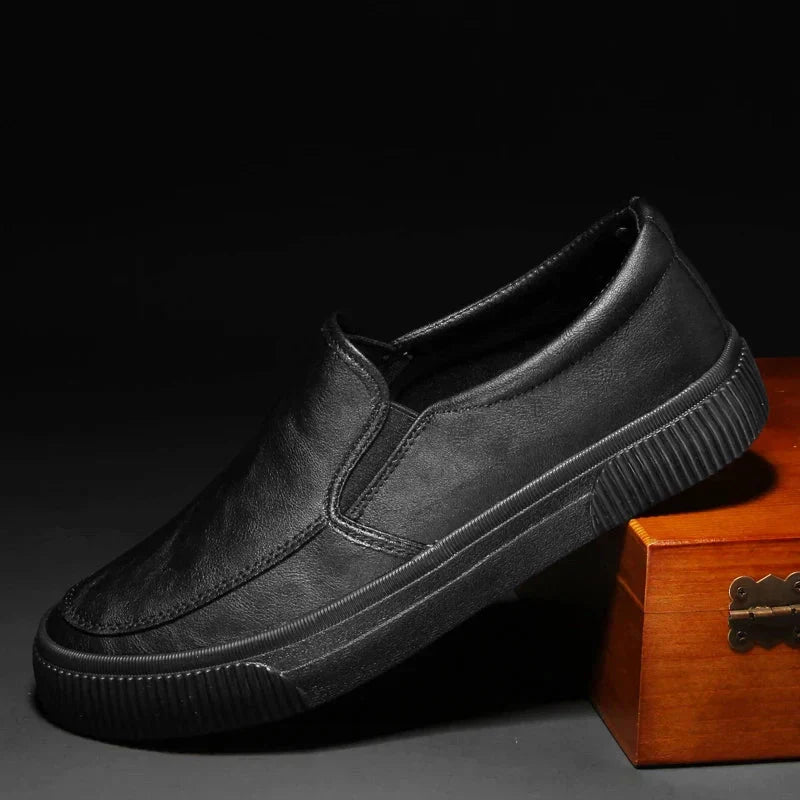 Lederschuhe - Bequeme Herren-Schuhe mit Gummisohle-Chaps Herrenmode