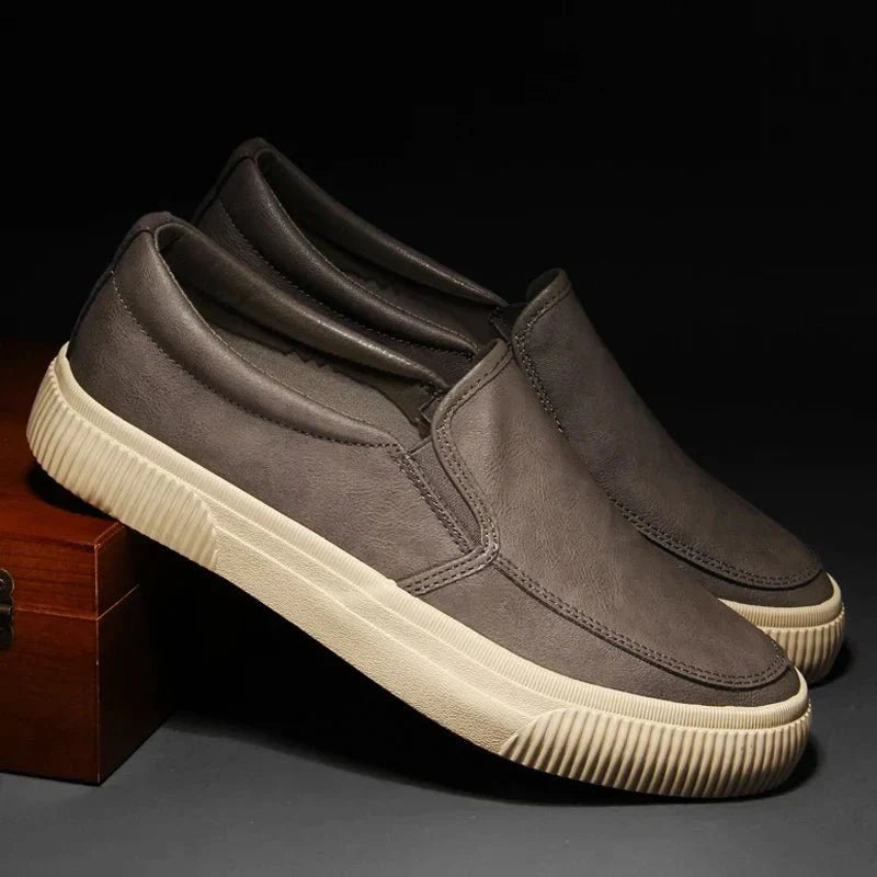 Lederschuhe - Bequeme Herren-Schuhe mit Gummisohle-Chaps Herrenmode