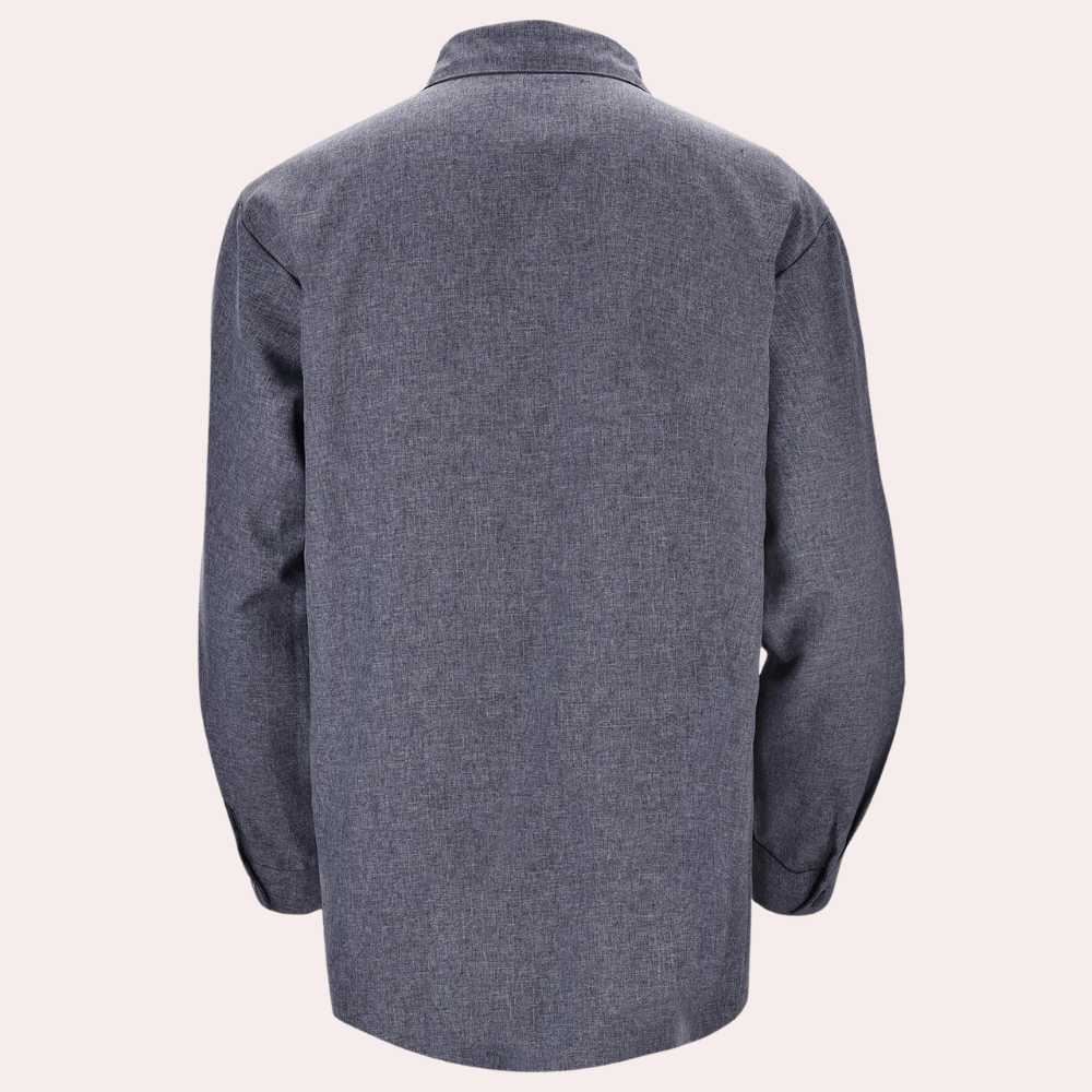 Leinenhemd - Sommer - Lange Ärmel - Hemd mit Knopfleiste - Herrenhemd-Chaps Herrenmode