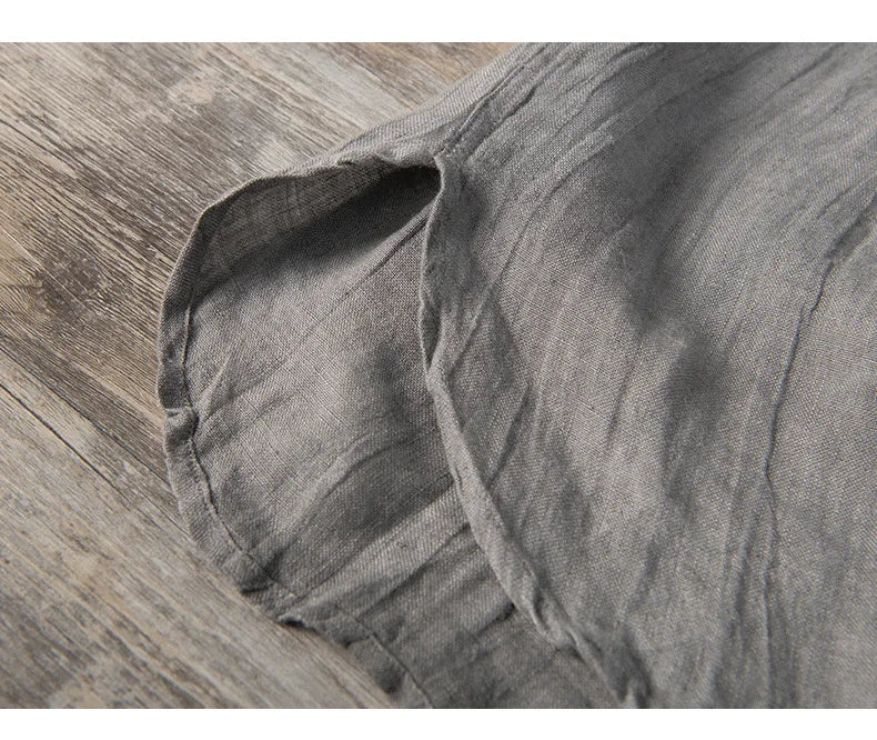 Leinenhemd – mit Knöpfen – leicht – Kurzarmhemd – Herrenhemden-Chaps Herrenmode