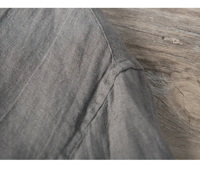 Leinenhemd – mit Knöpfen – leicht – Kurzarmhemd – Herrenhemden-Chaps Herrenmode