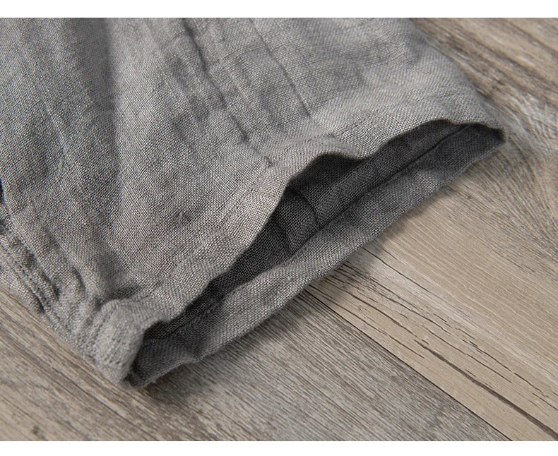Leinenhemd – mit Knöpfen – leicht – Kurzarmhemd – Herrenhemden-Chaps Herrenmode