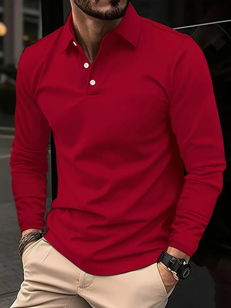 Myles Pulli | Lässiges Revershemd für Männer-Rot-S-Chaps Herrenmode
