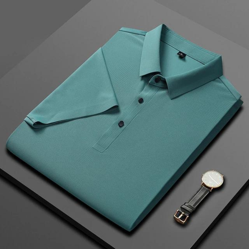 Napoli Seiden Polo-Blaugrün-XS-Chaps Herrenmode
