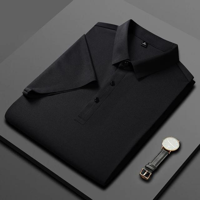 Napoli Seiden Polo-Schwarz-XS-Chaps Herrenmode