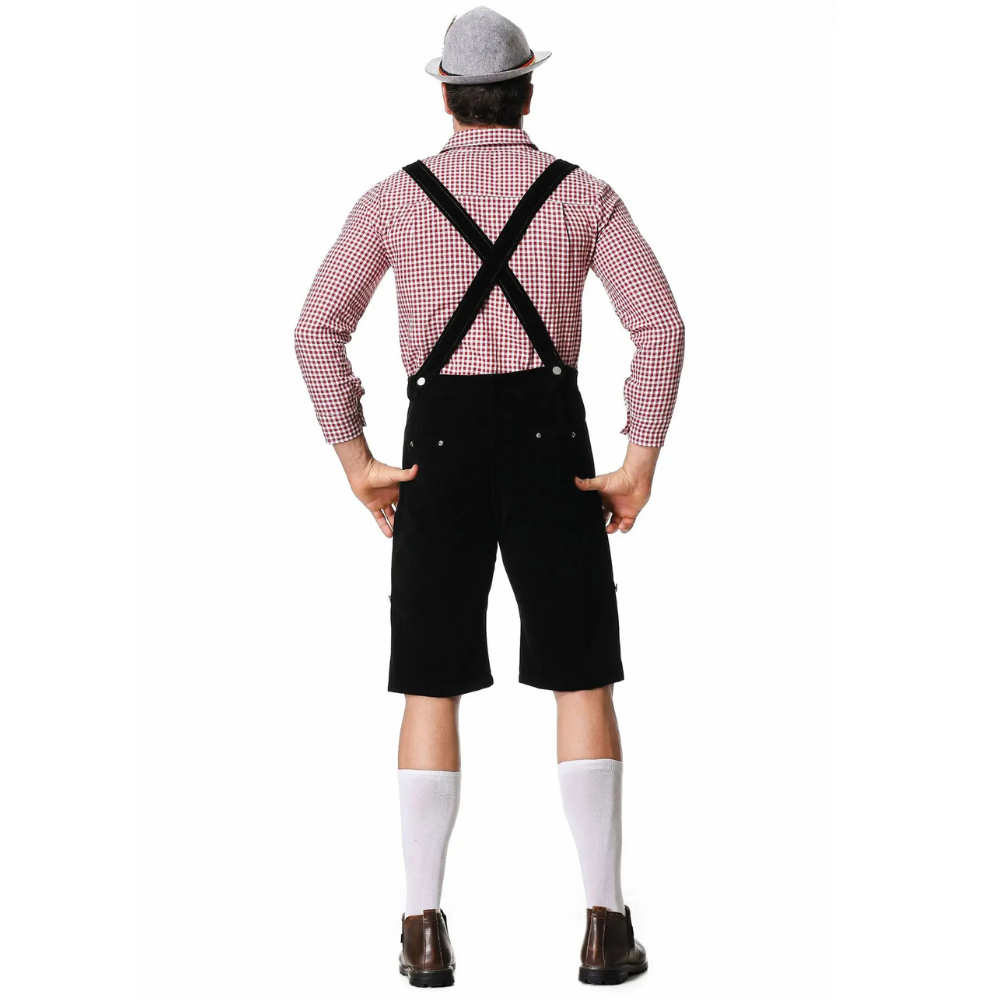 Oktoberfest-Outfit für Männer – Hut, Hemd und Lederhosen für Jungs-Chaps Herrenmode