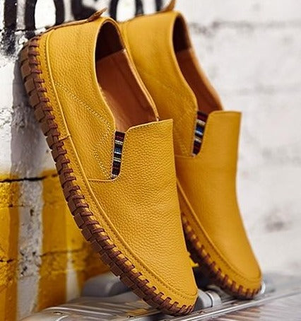 Orthopädische Schuhe - Ergonomische Anti-Rutsch-Schuhe für Männer-Gelb-39-Chaps Herrenmode