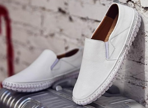 Orthopädische Schuhe - Ergonomische Anti-Rutsch-Schuhe für Männer-Weiß-39-Chaps Herrenmode
