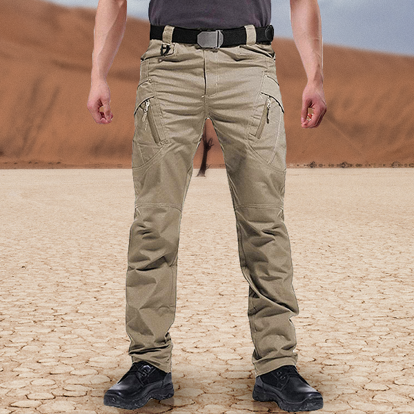 Outdoor-Hosen | Straight Leg | Wasserdicht | Wander- und Trekkinghosen | Herrenhosen-Beige-S-Chaps Herrenmode