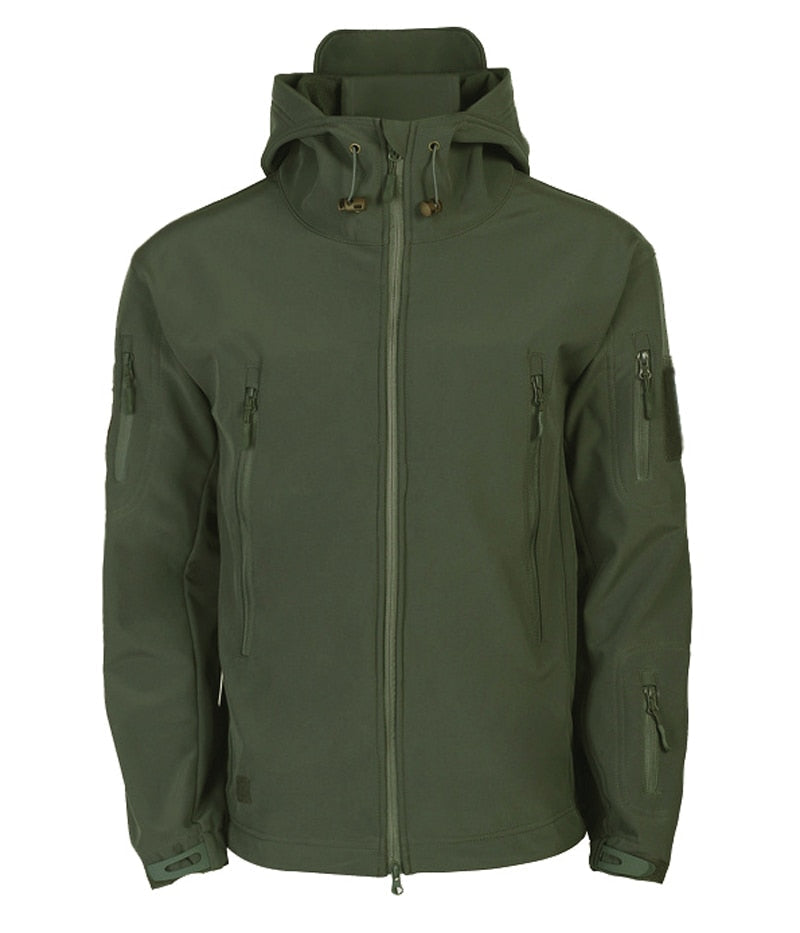 Outdoor-Jacke – Wasserdichte Windjacke mit Kapuze und Fleecefutter für Herren-Chaps Herrenmode