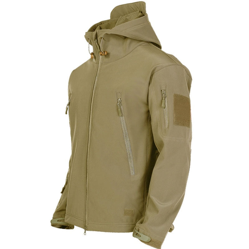 Outdoor-Jacke – Wasserdichte Windjacke mit Kapuze und Fleecefutter für Herren-Chaps Herrenmode