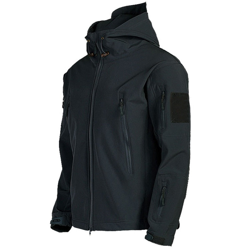 Outdoor-Jacke – Wasserdichte Windjacke mit Kapuze und Fleecefutter für Herren-Chaps Herrenmode