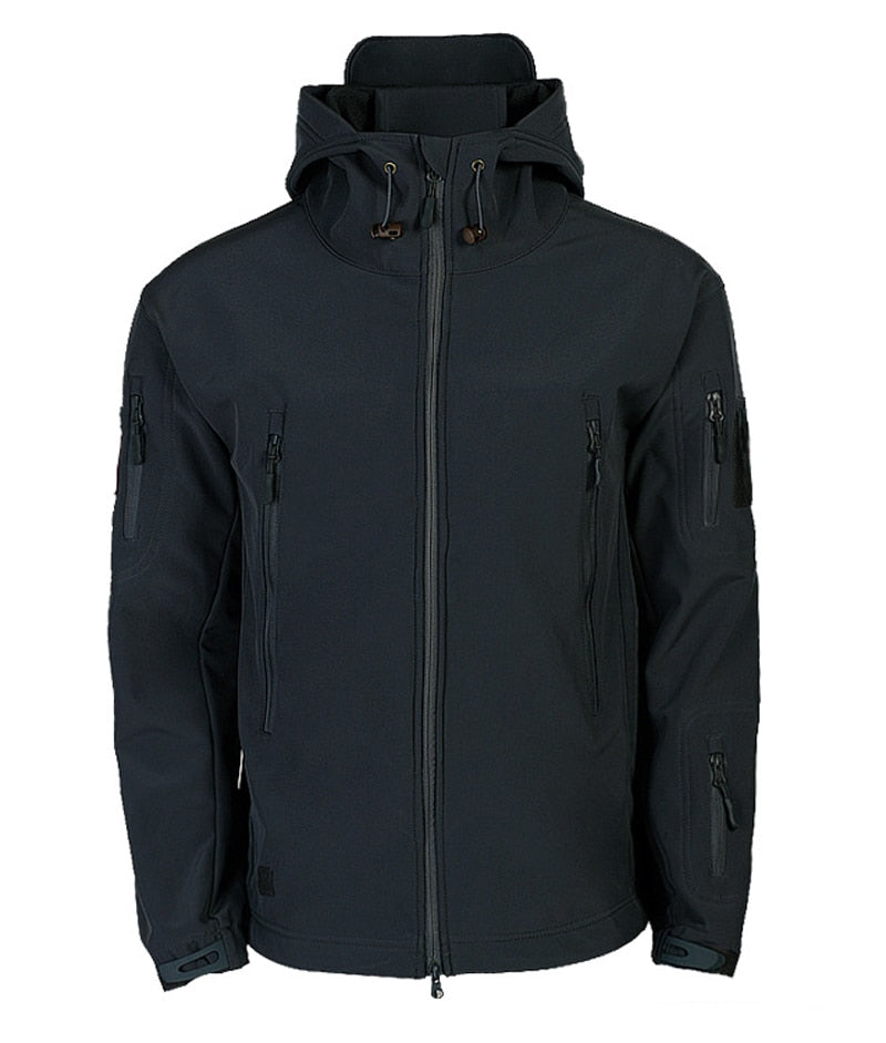 Outdoor-Jacke – Wasserdichte Windjacke mit Kapuze und Fleecefutter für Herren-Chaps Herrenmode