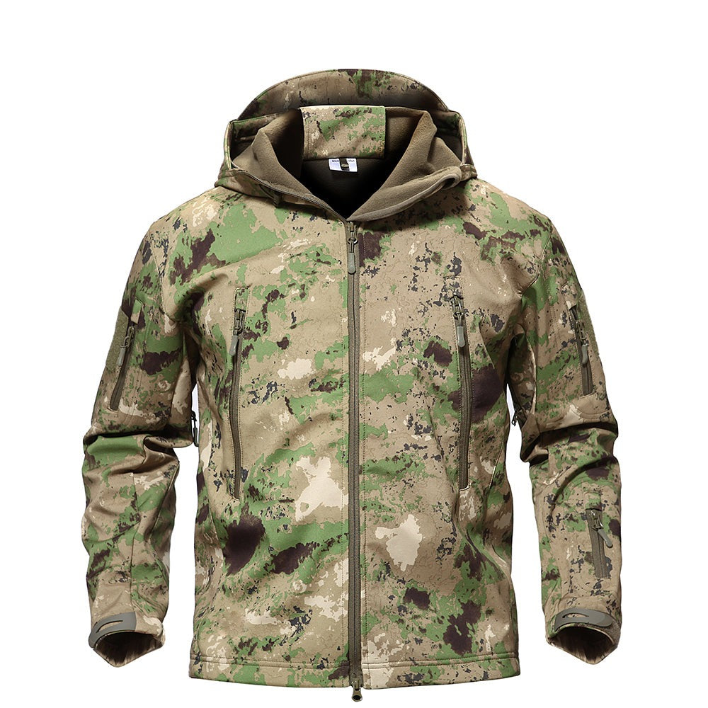 Outdoorjacke – Tactical – Wasserdicht – Windbreakerjacke – Herrenjacke-ATACS FG-XS-Chaps Herrenmode
