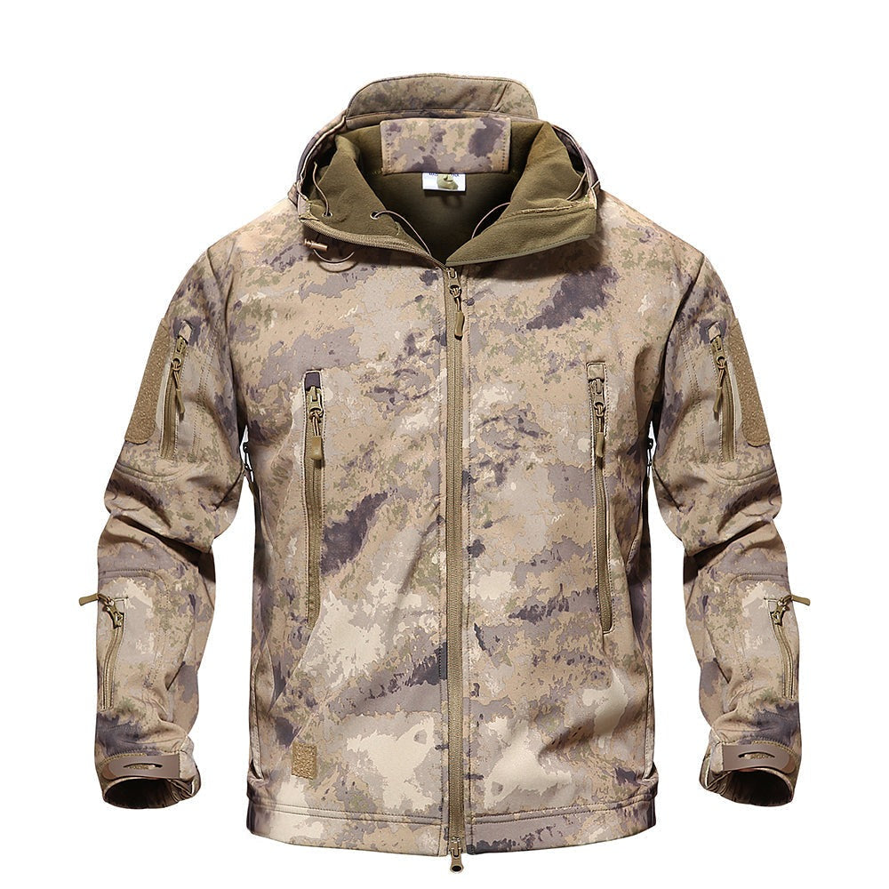 Outdoorjacke – Tactical – Wasserdicht – Windbreakerjacke – Herrenjacke-ATACS-XS-Chaps Herrenmode