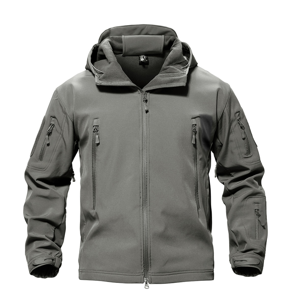 Outdoorjacke – Tactical – Wasserdicht – Windbreakerjacke – Herrenjacke-Grau-XS-Chaps Herrenmode