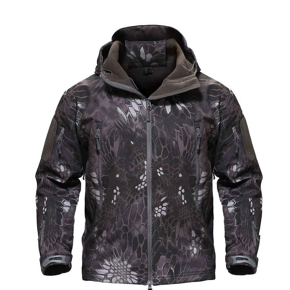 Outdoorjacke – Tactical – Wasserdicht – Windbreakerjacke – Herrenjacke-Schwarz Python-XS-Chaps Herrenmode