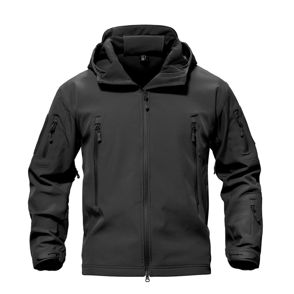Outdoorjacke – Tactical – Wasserdicht – Windbreakerjacke – Herrenjacke-Schwarz-XS-Chaps Herrenmode