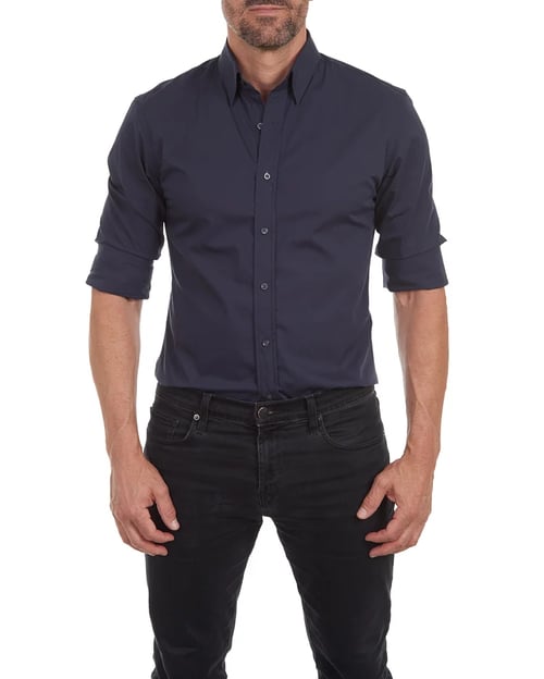 Oxford-Hemd | Knitterfrei | Mit Knöpfen | Hemd | Bügelfreies Hemd für Männer-Chaps Herrenmode