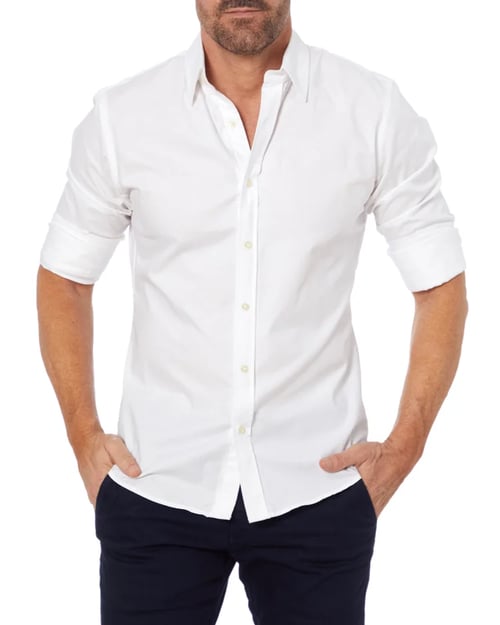 Oxford-Hemd | Knitterfrei | Mit Knöpfen | Hemd | Bügelfreies Hemd für Männer-Chaps Herrenmode