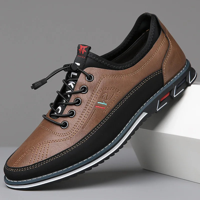 Oxford-Schuhe | Slip-Ons | Bequem | Wanderschuhe | Herrenschuhe-Dunkelbraun-38-Chaps Herrenmode
