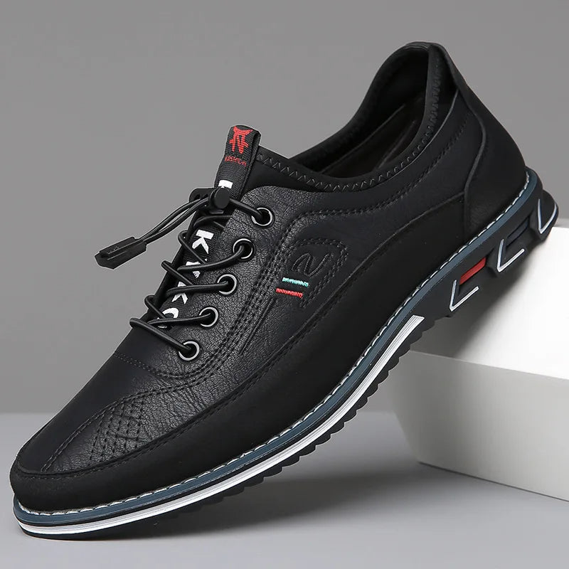 Oxford-Schuhe | Slip-Ons | Bequem | Wanderschuhe | Herrenschuhe-Schwarz-38-Chaps Herrenmode