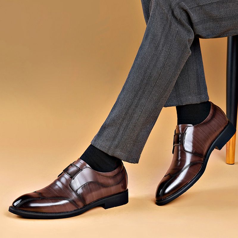 Oxford-Schuhe - Stilvolle flache Lederschuhe zum Hineinschlüpfen für Männer-Chaps Herrenmode