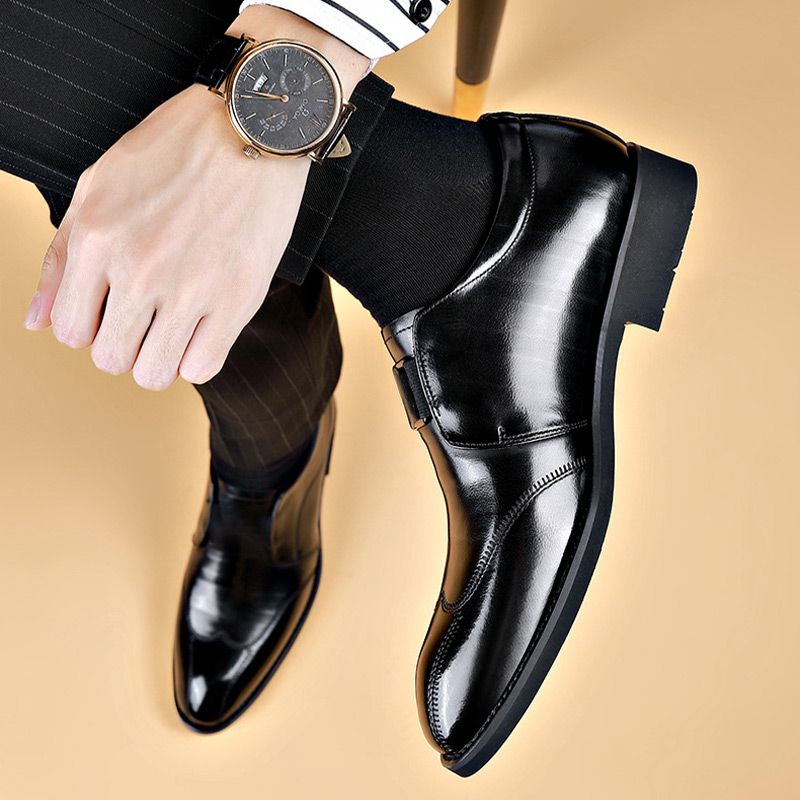 Oxford-Schuhe - Stilvolle flache Lederschuhe zum Hineinschlüpfen für Männer-Chaps Herrenmode