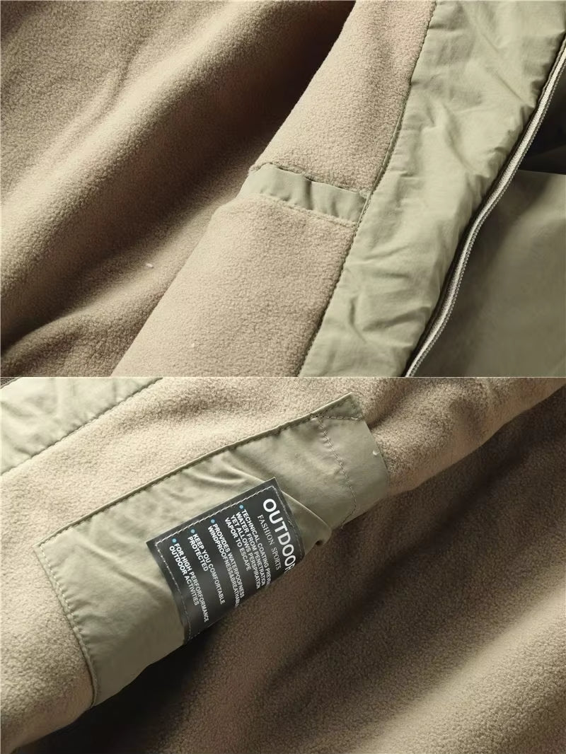Parka-Jacke – mit Kapuze – mit Fleece gefüttert – Outdoor-Jacke – Winterjacke für Herren-Chaps Herrenmode