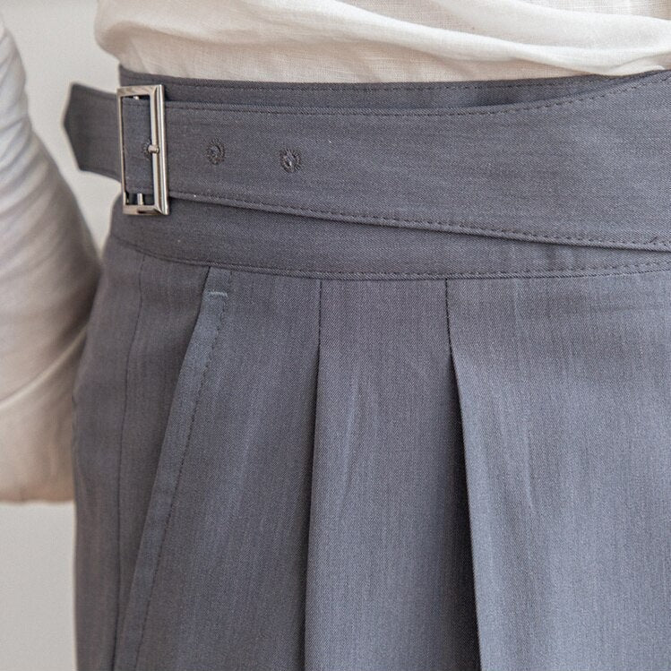 Plisseehose – Stilvolle Herrenhose mit verstellbarem Bund für formelle Anlässe-Chaps Herrenmode