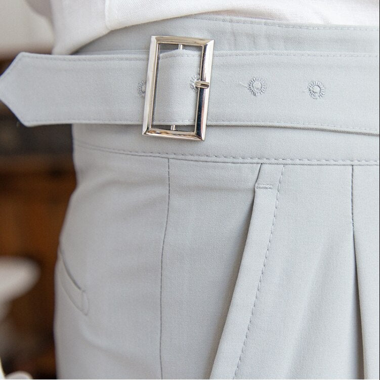 Plisseehose – Stilvolle Herrenhose mit verstellbarem Bund für formelle Anlässe-Chaps Herrenmode