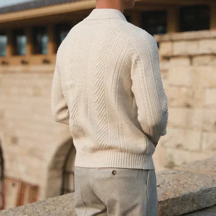 Polo-Pullover – Stylisch – mit Kragen – Strickpullover – Herrenpullover-Chaps Herrenmode