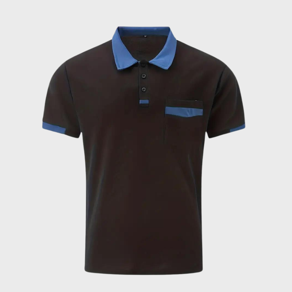 Polo-Shirt | Kurzarm | Knopfleiste | Kragen-T-Shirt | Herrenhemden-Chaps Herrenmode