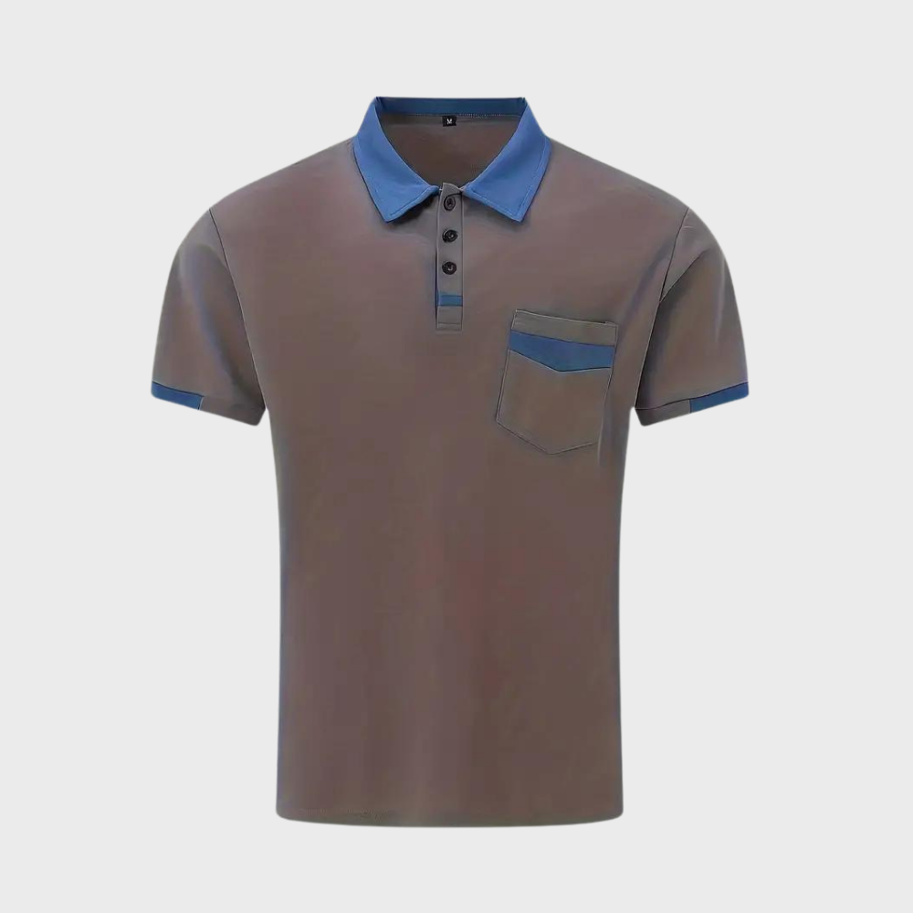 Polo-Shirt | Kurzarm | Knopfleiste | Kragen-T-Shirt | Herrenhemden-Chaps Herrenmode