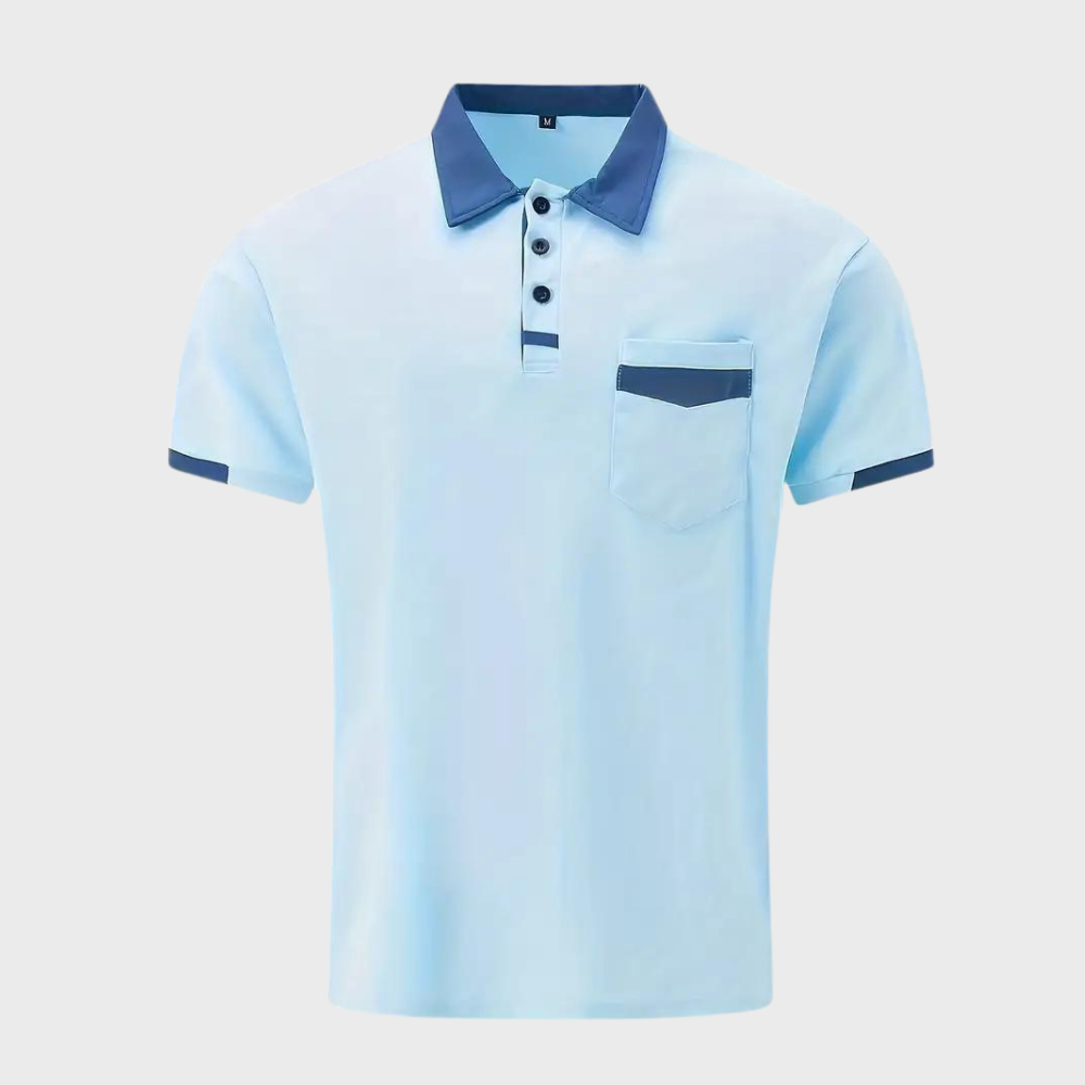 Polo-Shirt | Kurzarm | Knopfleiste | Kragen-T-Shirt | Herrenhemden-Chaps Herrenmode