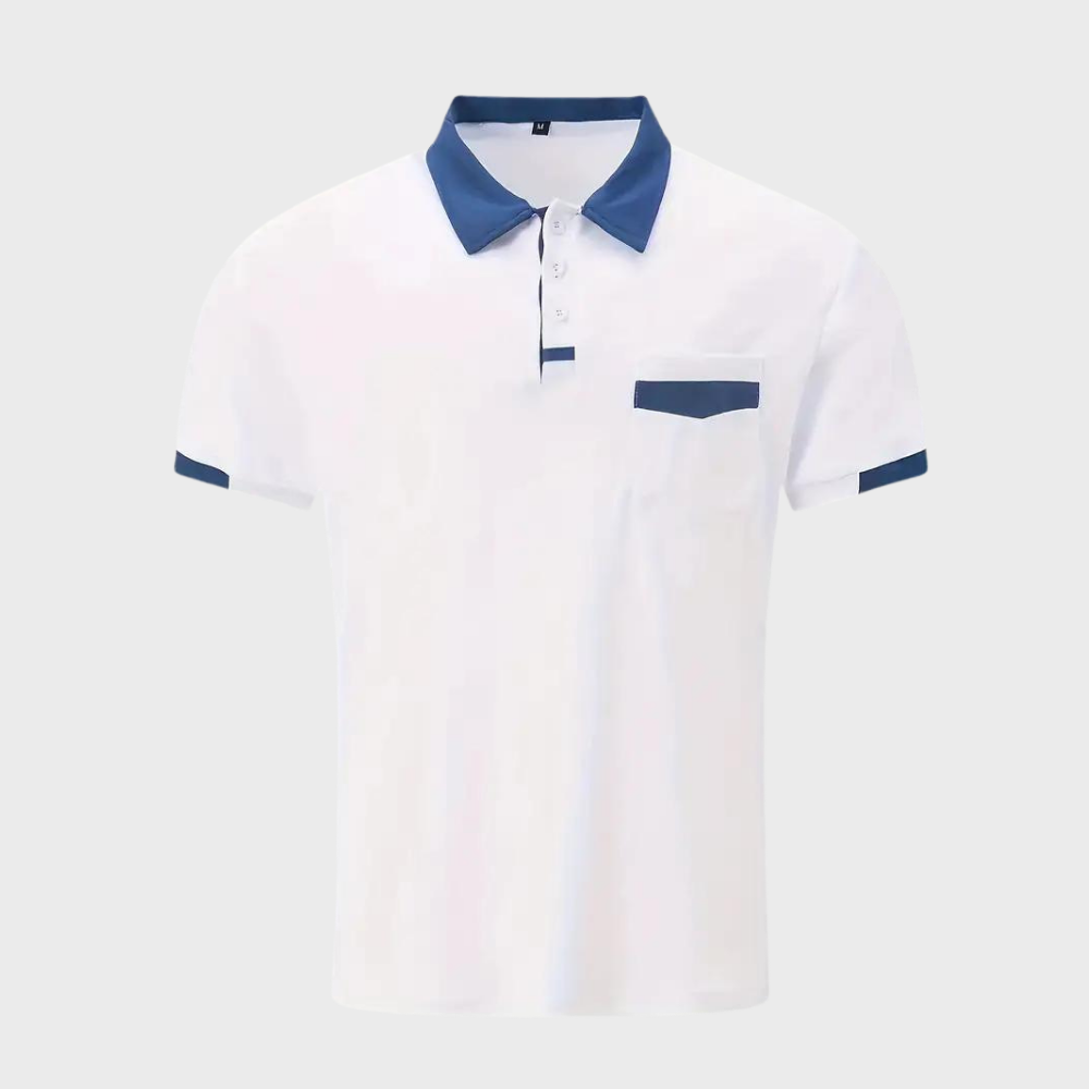 Polo-Shirt | Kurzarm | Knopfleiste | Kragen-T-Shirt | Herrenhemden-Chaps Herrenmode