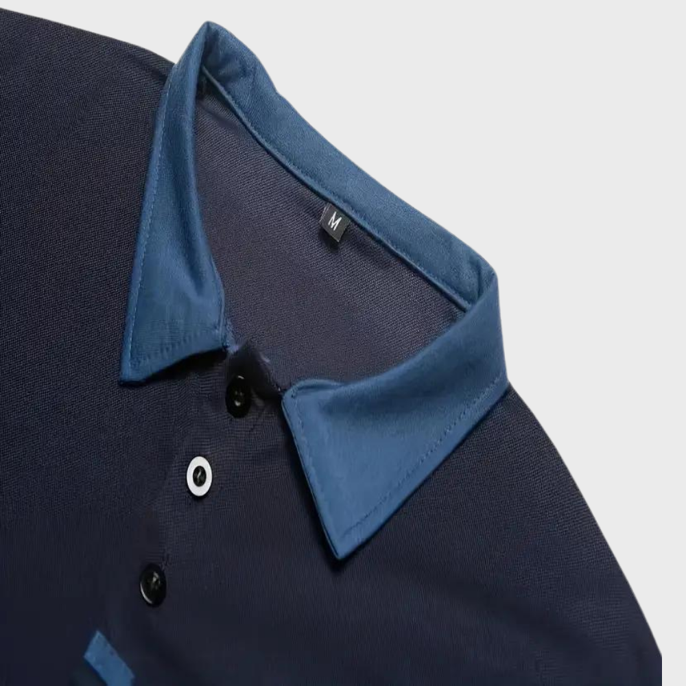 Polo-Shirt | Kurzarm | Knopfleiste | Kragen-T-Shirt | Herrenhemden-Chaps Herrenmode