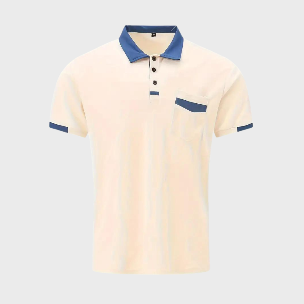 Polo-Shirt | Kurzarm | Knopfleiste | Kragen-T-Shirt | Herrenhemden-Chaps Herrenmode